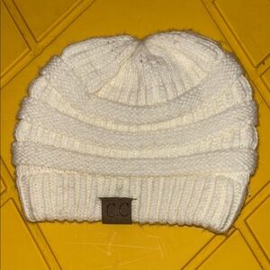 C.C Cream Knit Beanie